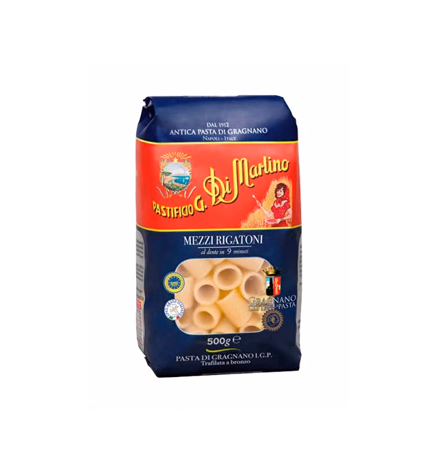Pastificio G. Di Martino Italy Pasta - Mezzi Rigatoni 16 oz.