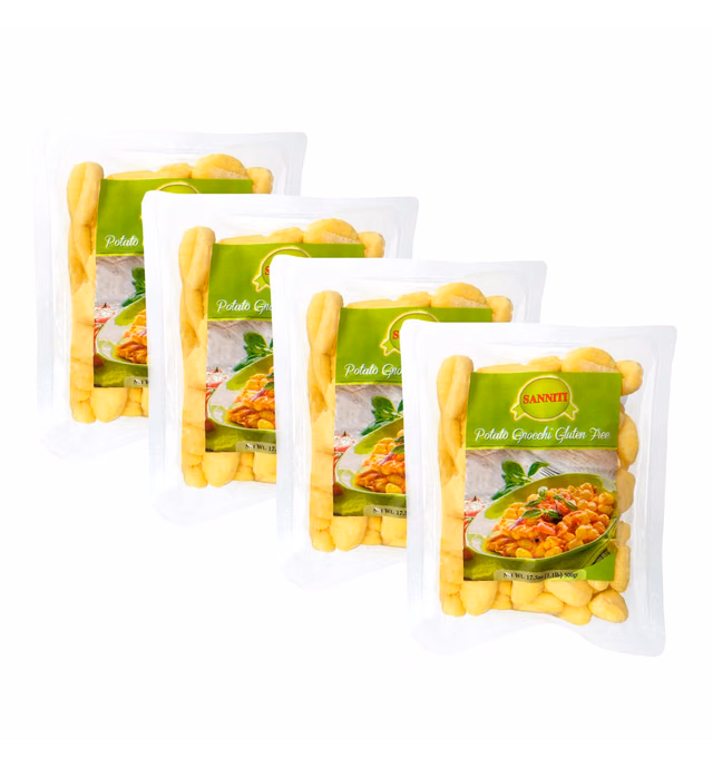 Sanniti Italian Gluten Free Potato Gnocchi, 17.5 oz (500 g) (Pack of 4)