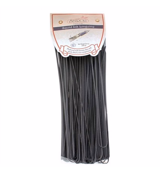SBIROLI Linguine Squid Ink Flavor, 8.8 Ounce
