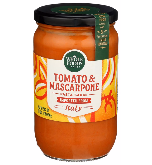 Whole Foods Market Tomato & Mascarpone Pasta Sauce, 24.3 oz