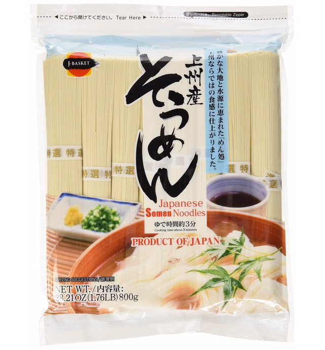 J-BASKET Dried Somen Noodles, 28.21-Ounce