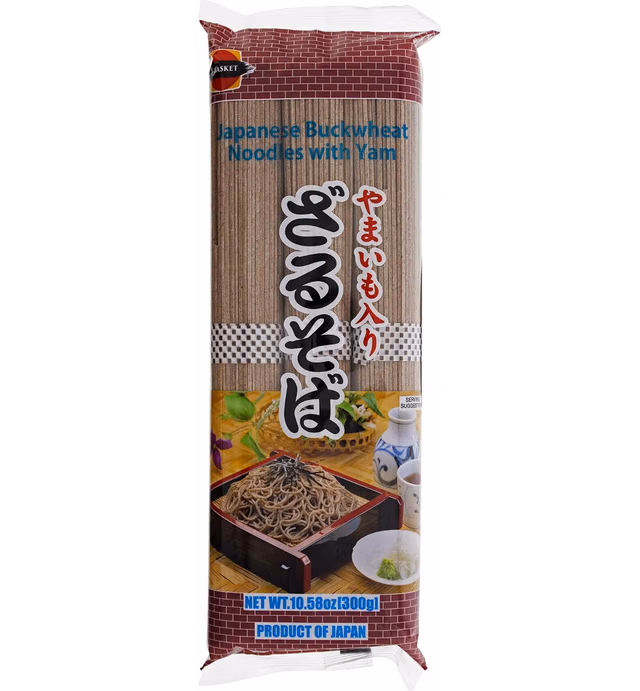 J-BASKET Buckwheat Noodles with Yam, 10.58 oz