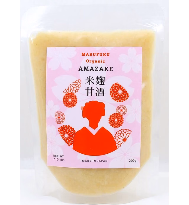 Organic Amazake Koji Rice Drink from Fermented White Rice 7.0oz-Non Alcoholic, Made in Japan 【MARUFUKU】