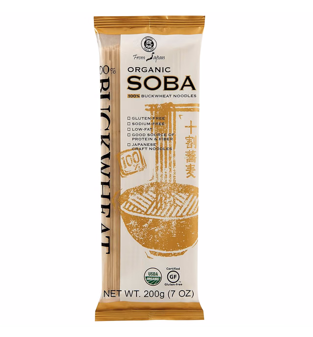 Muso From Japan Organic Japanese Noodles 100% Buckwheat Soba, 42 Oz, Pack of 6