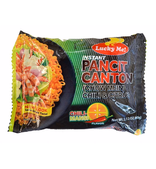 Lucky Me! Instant Noodle Soup (Chili Mansi, 2.12 Ounce (Pack of 30)