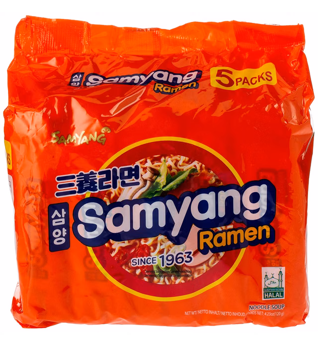 Samyang Ramen Noodle Soup, 21.50-Ounce Units (Pack of 8)