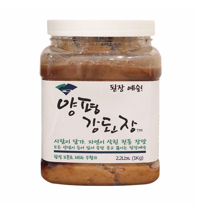 Yangpyeong Premium Unpasteurized Seasoned Soybean Paste 2.2lbs (Soybean Paste, 1 Pack)