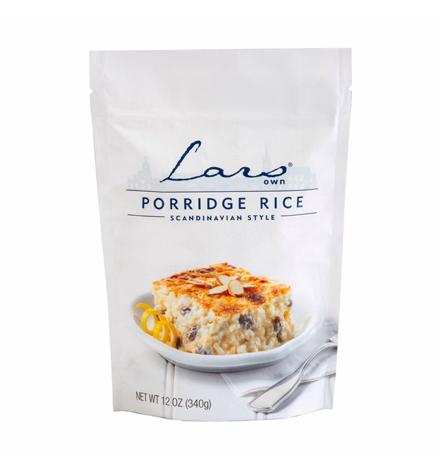 Lars Own Scandinavian Style Porridge Rice for Rice Pudding 12 oz