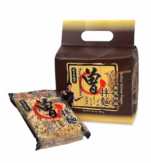 Tseng Noodles Scallion With Sichuan Pepper Flavor,, 1.02 Pound (Pack of 1) (310516301840014374)