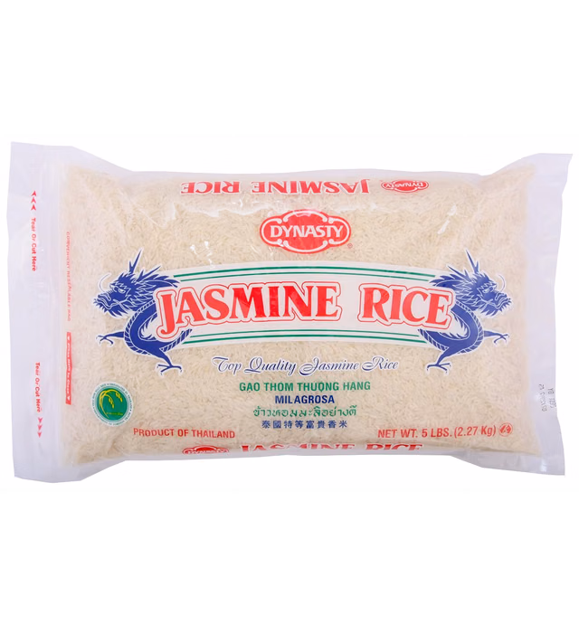 Dynasty Rice Jasmine , 5-pounds (Pack of 3)