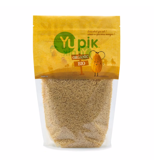Yupik Rice, Organic Brown Long Grain Jasmine, 2.2 lb, Non-GMO, Vegan, Gluten-Free