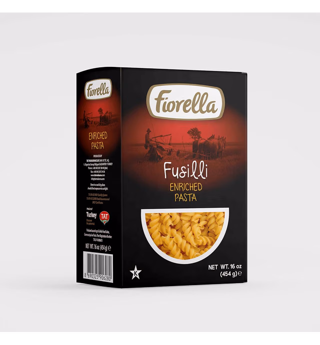 Ottomanson Fiorella Fusilli Enriched Pasta, 16 oz each, 8 Pack