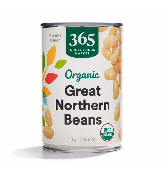 365 by Whole Foods Market, Organic Great Northern Beans, 15.5 Ounce