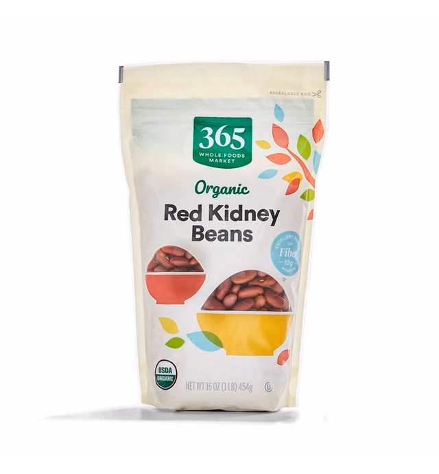 365 by Whole Foods Market, Organic Red Kidney Beans, 16 Ounce