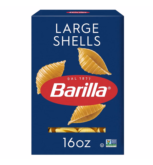 Barilla Large Shells Pasta, 16 Oz