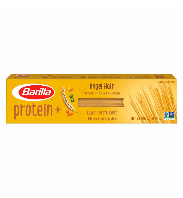 Barilla Protein+ Angel Hair Pasta, 14.5 Oz