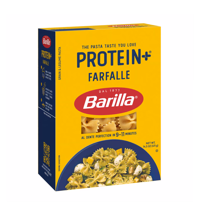 Barilla Protein+ Farfalle Pasta 14.5 oz. - 12/Case