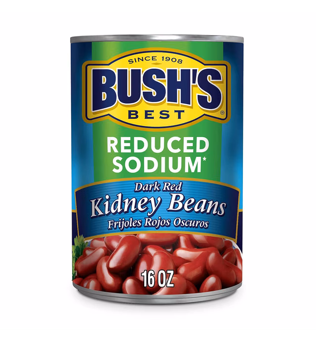 Bush's Reduced Sodium Dark Red Kidney Beans, 16 Ounce