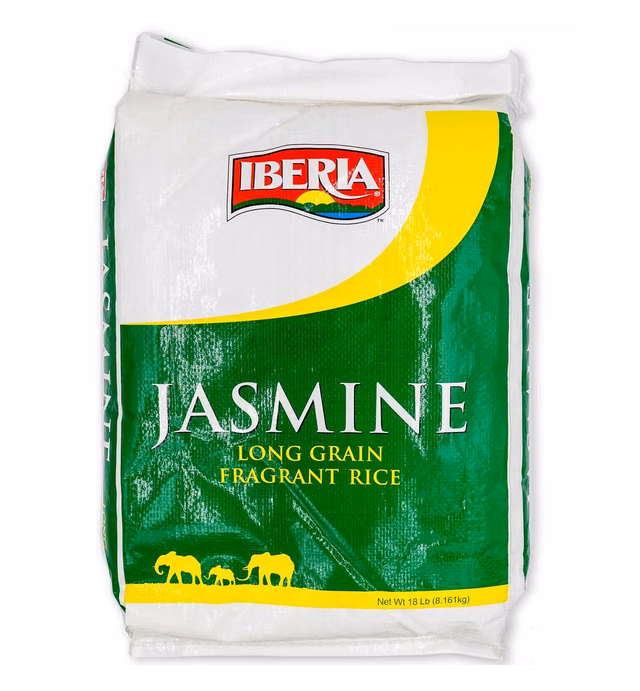 Iberia Jasmine Long Grain Fragrant Rice, 18 Pounds