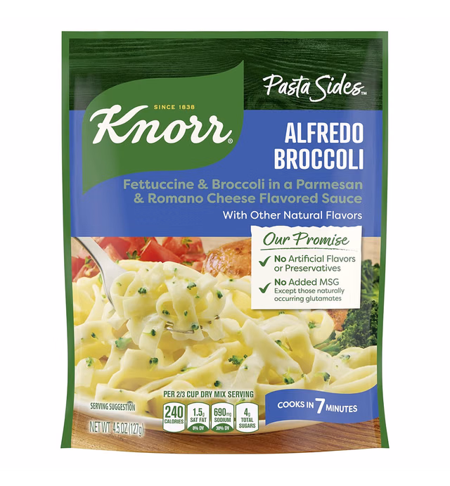 Knorr Pasta Sides Alfredo Broccoli, 4.5 Oz