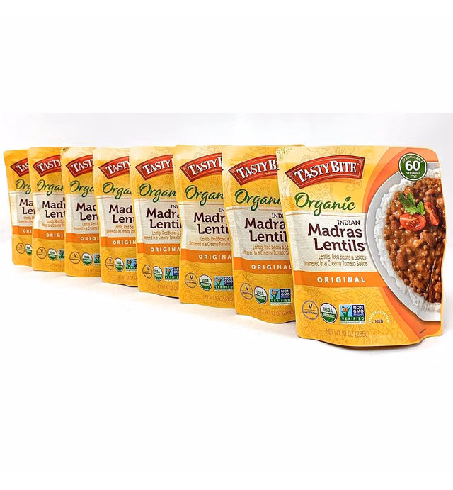 Madras Lentil Tasty Bite Organic Indian Madras Lentils,10 Ounce (Pack of 8)
