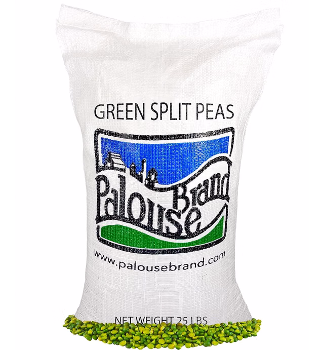 Split Peas | Green | 25 LBS | Family Farmed in Washington State | Non-GMO Project Verified | Non-Irradiated | Kosher Parve | Field Traced | High in Protein