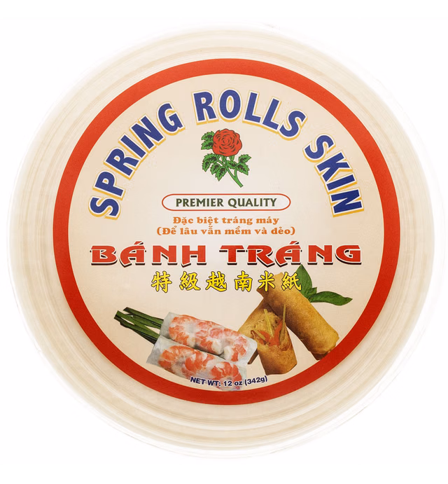 Rose Rice Paper Spring Rolls Skin, 12 Ounce