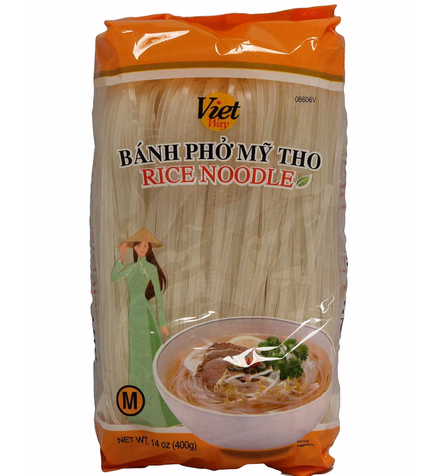 Viet Way Rice Noodle Sticks for Pho, 14oz (3 Packs) (M)