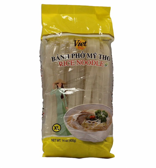 Viet Way Rice Noodle Sticks for Pho, 14oz (3 Packs) (XL)