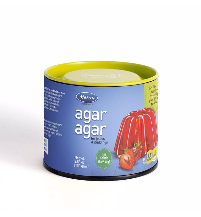 Agar Agar Powder 100g / 3.5oz : Vegetarian Stabilizer, Gelatin Substitute, Vegan Cheese , Unflavored Agar, Vegan Cheese, Vegan Desserts, Thickener, Kosher, Halal | MERON BRAND