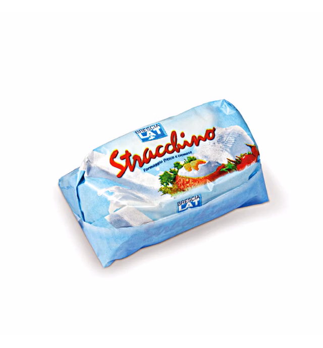 Brescialat Stracchino Fresh Italian Cheese | Preservative-Free | Soft Cheese | 250 Gram | Pack of 2