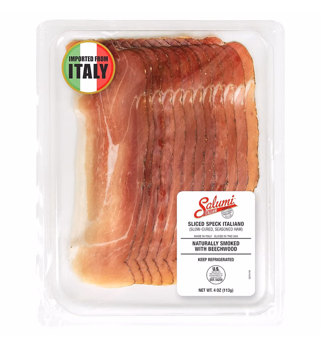 SALUMI ITALIANI Italian Speck Sliced, 4 Oz