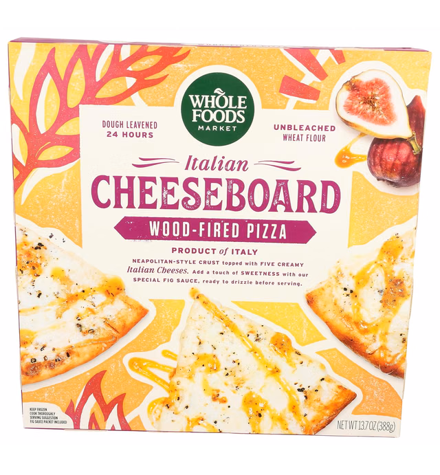 Whole Foods Market, Frozen Wood-Fired Pizza, Italian Cheeseboard, 13.7 Ounce