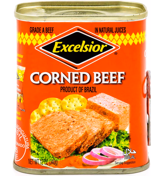 EXCELSIOR Corned Beef in Natural Juices, 12 Ounce