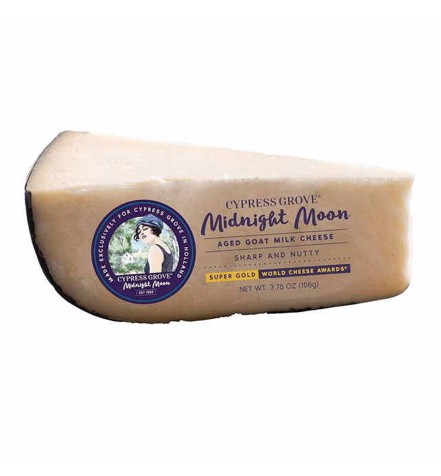 Cypress Grove Midnight Moon Aged Gouda Style Goat Milk Cheese, 3.75 Ounce
