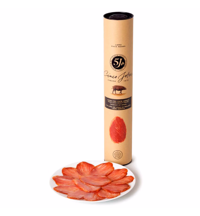 Loin Lomo Iberico Bellota Cinco Jotas - 1 lb / 454 g - Free-Range Pork in Gift Packaging