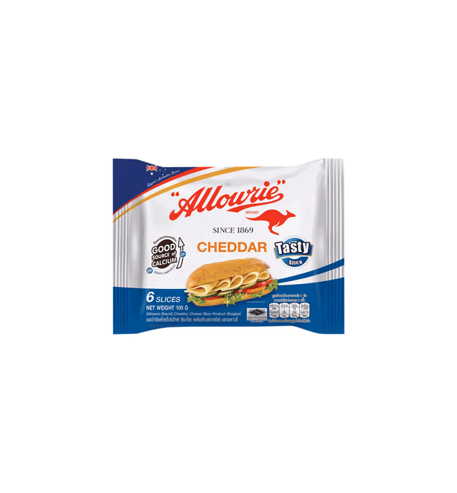 Allowrie brand Cheddar Cheese Slices