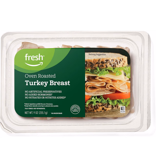 Fresh Brand – Sliced Oven Roasted Turkey Breast, 9 oz