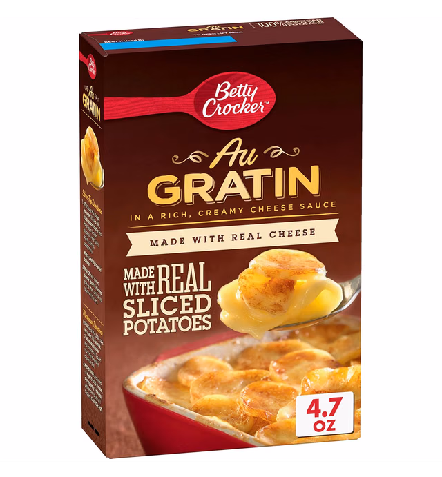 Betty Crocker Au Gratin Potatoes, Made with Real Cheese, 4.7 oz
