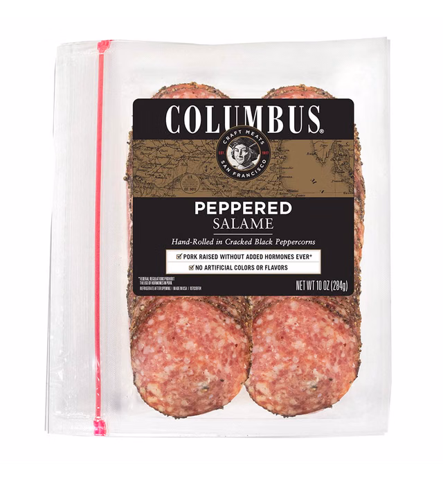 Columbus, Salame Peppered Sliced Pillow, 10 oz