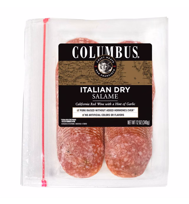 Columbus, Sliced Italian Dry Salame, 12 oz