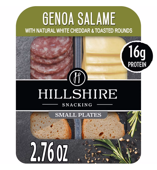 Hillshire Snacking Small Plates Genoa Salami and White Cheddar Cheese - 2.76oz