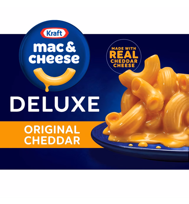 Kraft Deluxe Original Cheddar Macaroni & Cheese Dinner (14 oz Box)