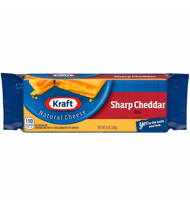 Kraft Sharp Cheddar Cheese (8 oz Block)