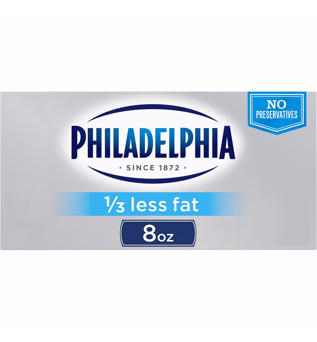 Philadelphia Neufchatel Cheese with 1/3 Less Fat than Cream Cheese (8 oz Brick)