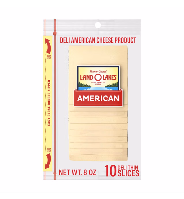 Land O Lakes® Sliced White Deli American Cheese Product, 8 oz