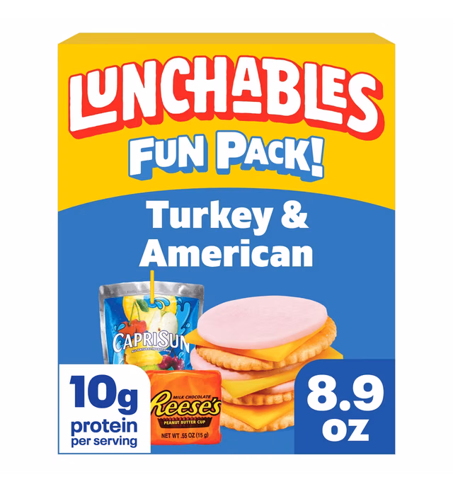 Lunchables Turkey & American Cheese Cracker Stackers - 8.9oz