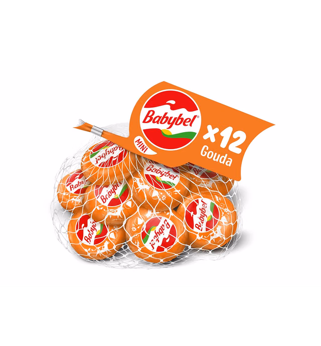 Mini Babybel Gouda Snack Cheese 12 Pack (9 oz)