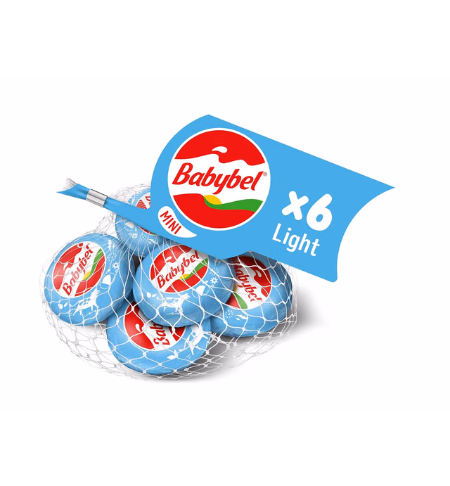 Mini Babybel Light Snack Cheese 6 Pack (4.5 oz)