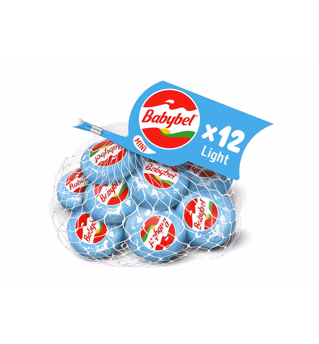 Mini Babybel Light Snack Cheese, Cheddar, 9 Ounce